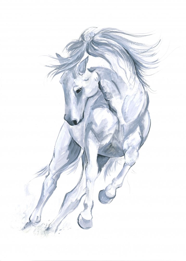 Cheval courant abstrait - Isabelle Brent