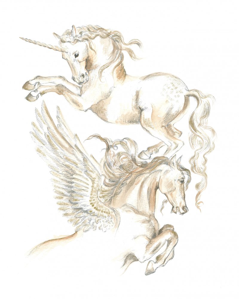 Licorne et Pégase - Isabelle Brent