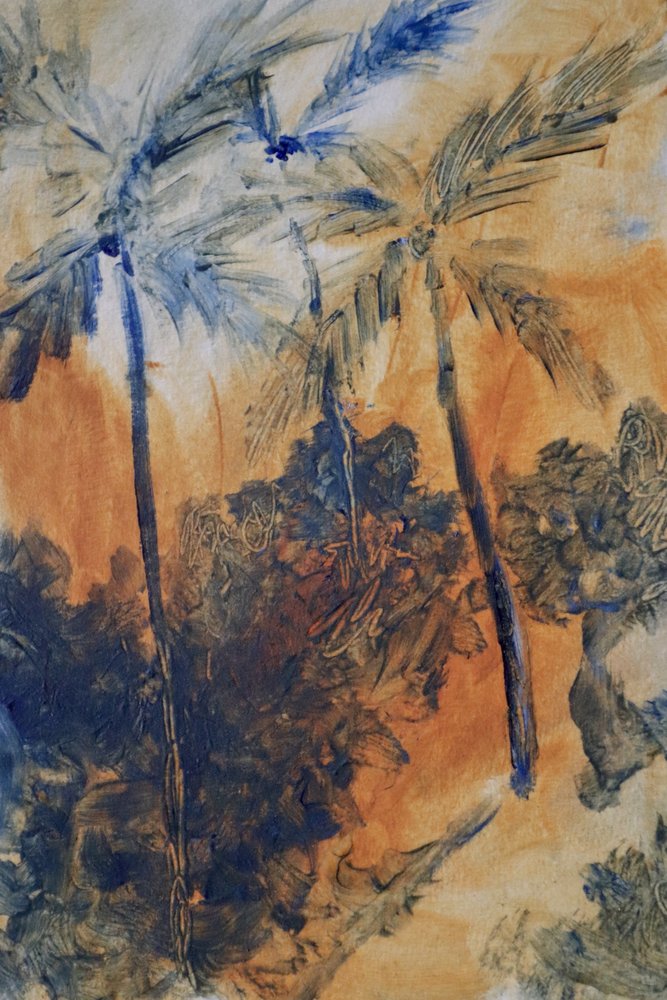 Palmiers bleus tropicaux - JMF FINE ART