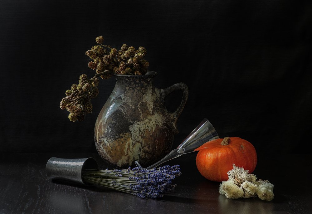 Nature morte automnale rustique - Jan van der Linden