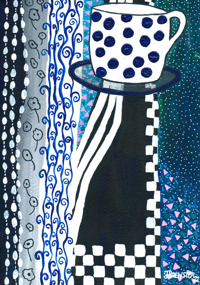Tasse à thé à pois - Janine Brewster