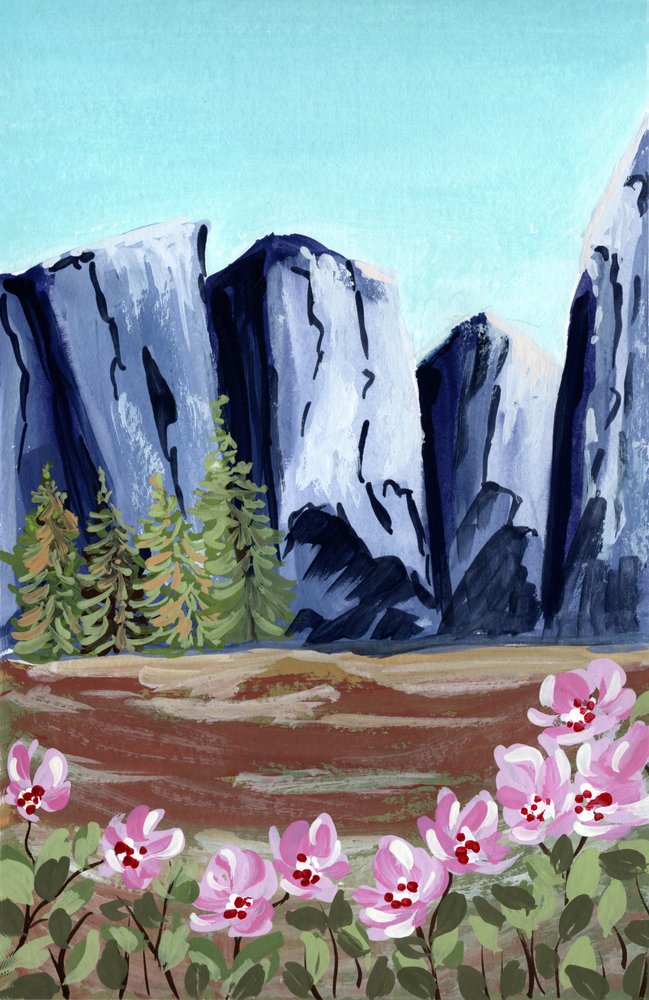 Sommets majestueux et fleurs épanouies - Jasmine Goodwin
