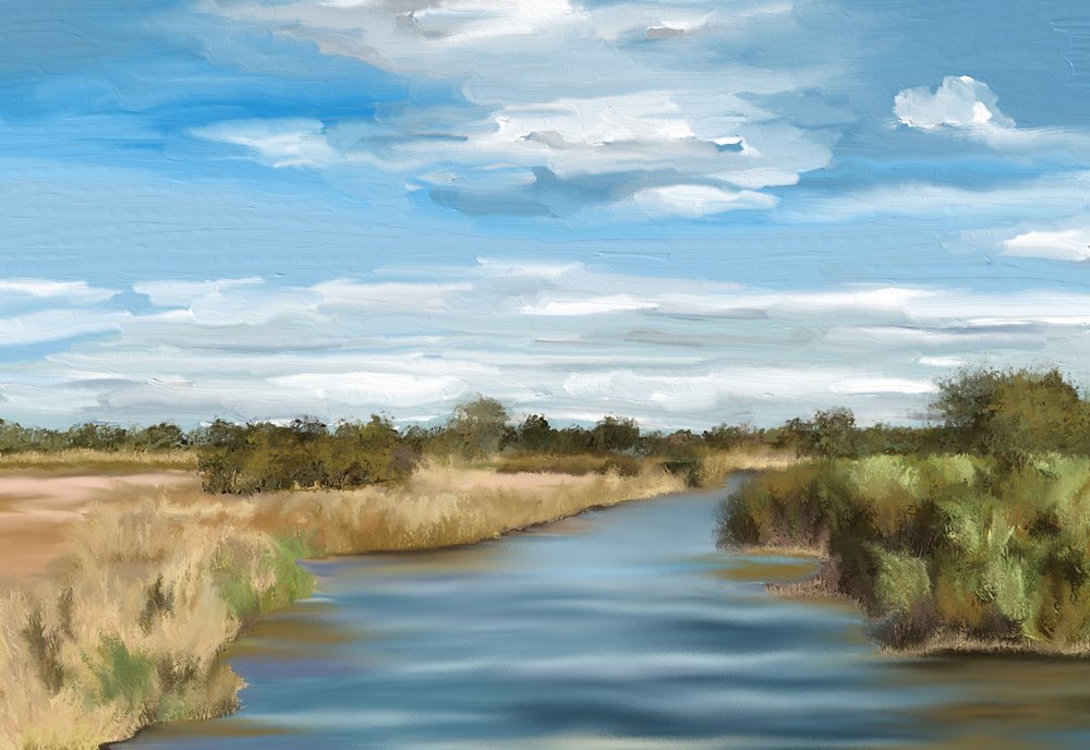 Paysage fluvial paisible - Jenna Alheit