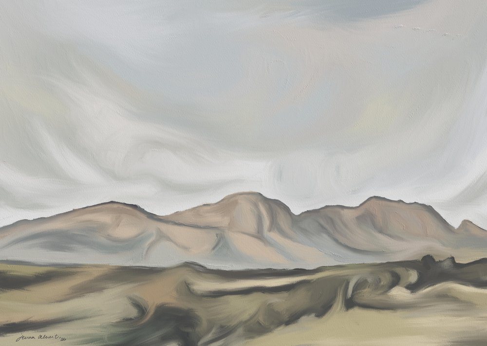 Les montagnes sereines du désert - Jenna Alheit