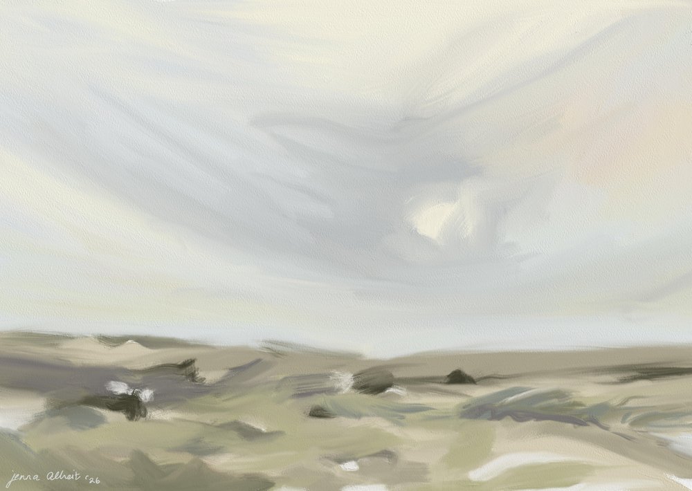 Paysage sous un ciel serein - Jenna Alheit
