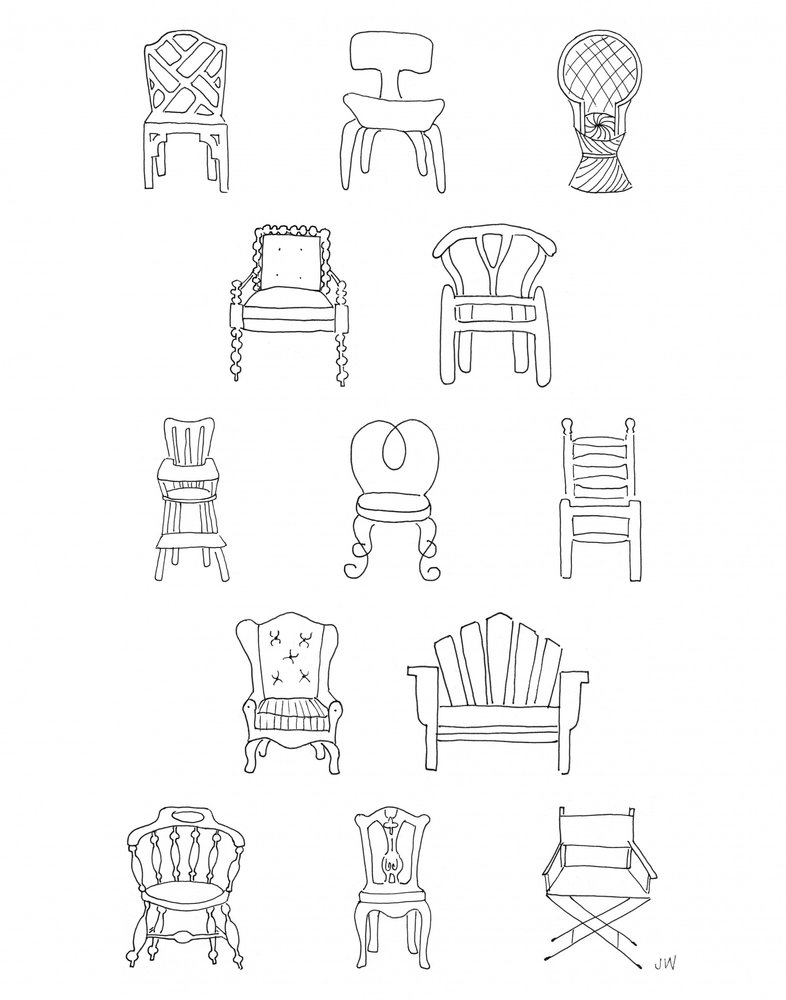 Chaises redressées - Jenny Westenhofer