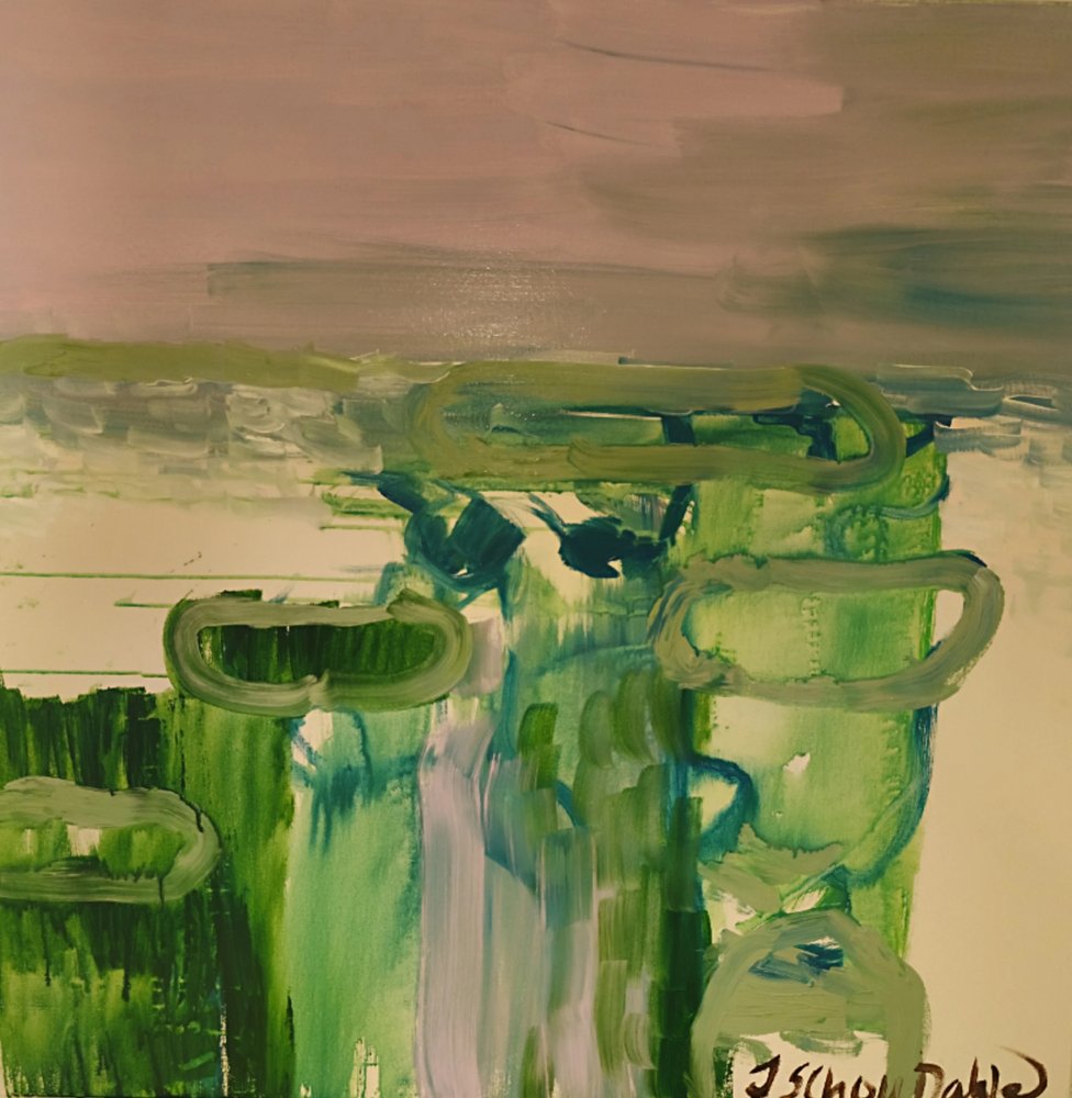 Paysage abstrait verdoyant - Joackim Schou Dahle