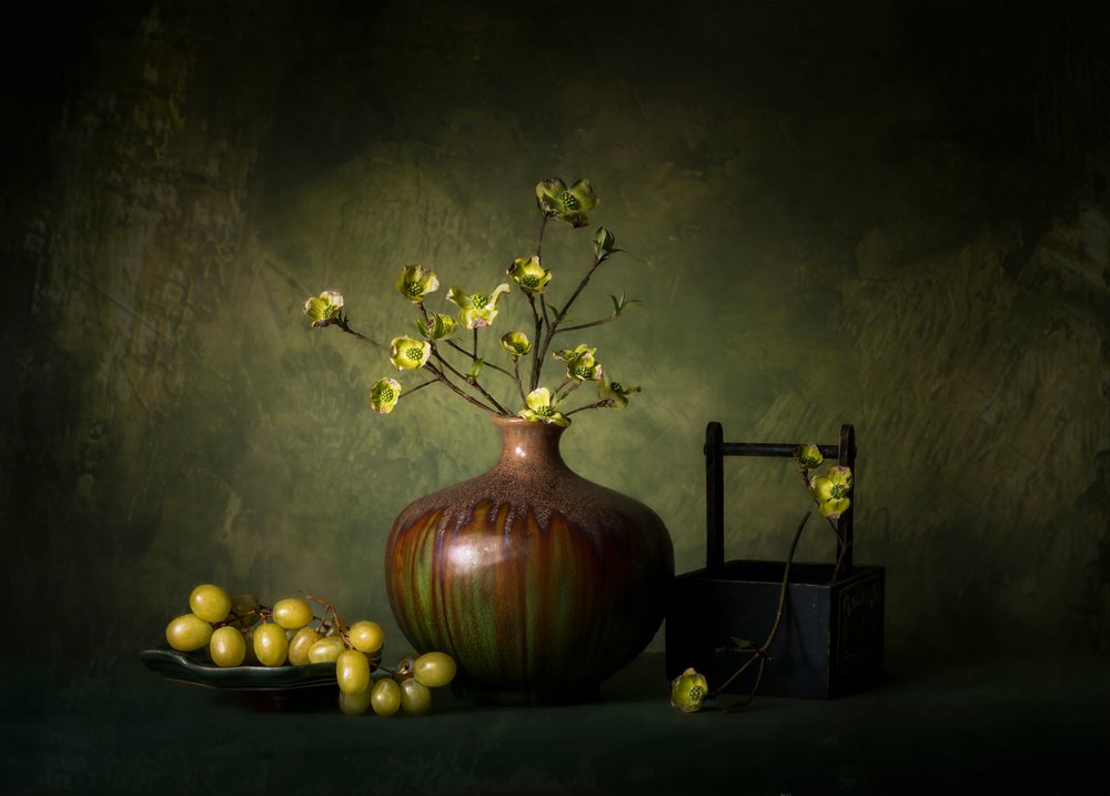 Nature morte verte élégante - John-Mei Zhong