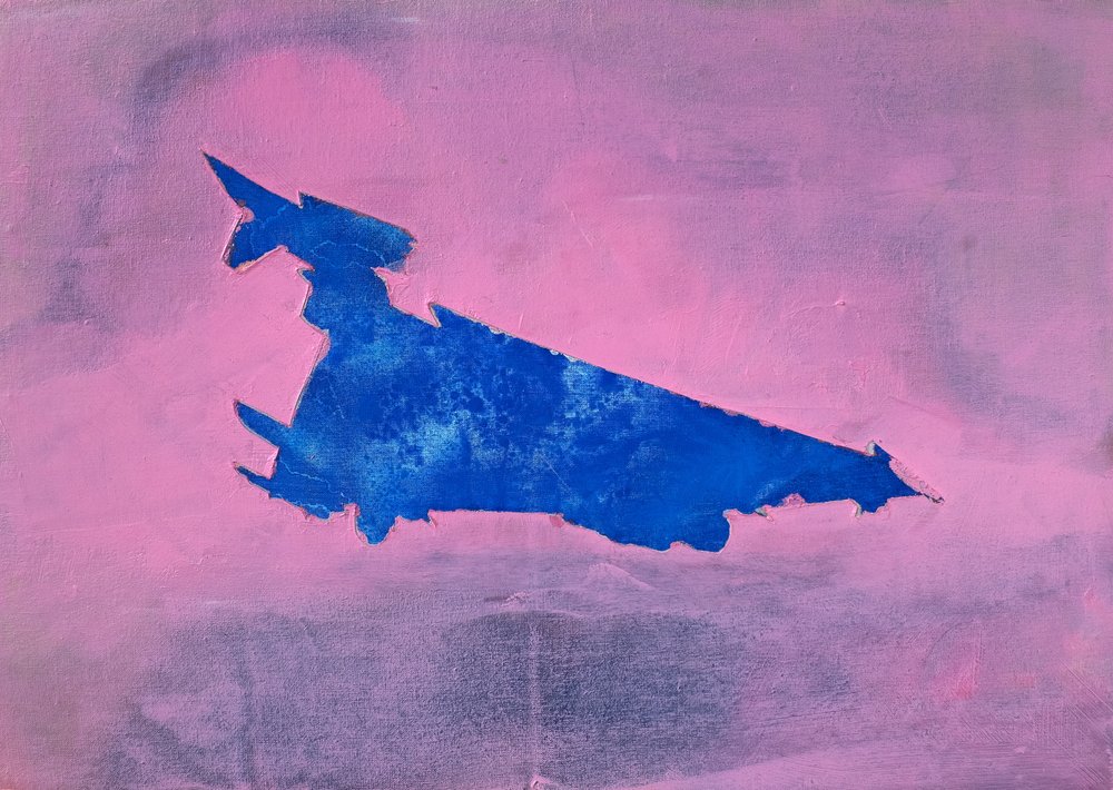 Formulaire bleu abstrait - Joshua Hoskins