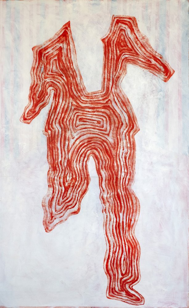 Silhouette aux contours rouges - Joshua Hoskins