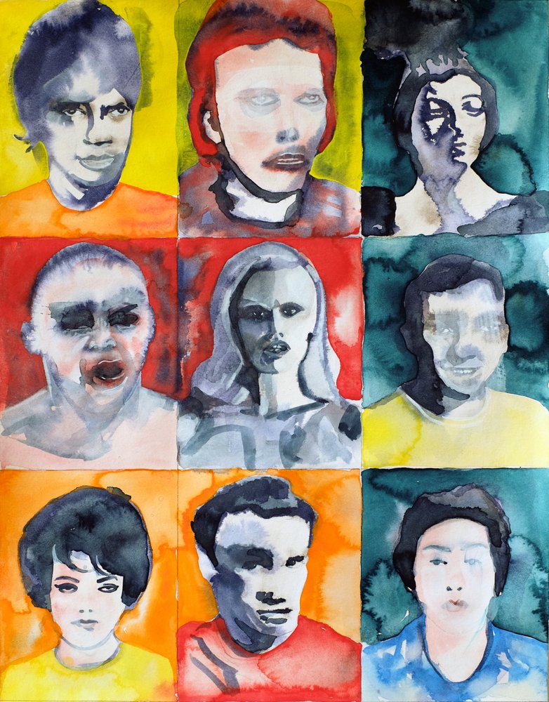 Une grille de portraits éclatante - Joshua Hoskins
