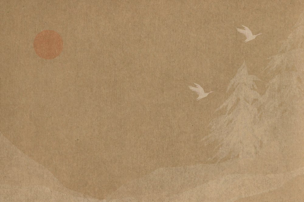 Oiseaux en vol, soleil d