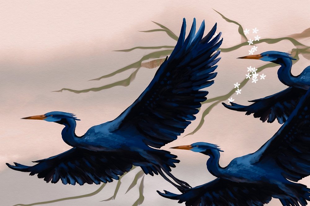 Les oiseaux bleus - Josie George