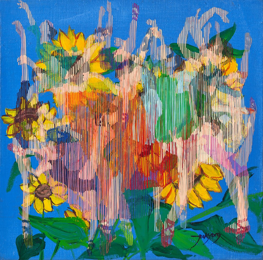 Des tournesols colorés qui dansent - Jukyong Park