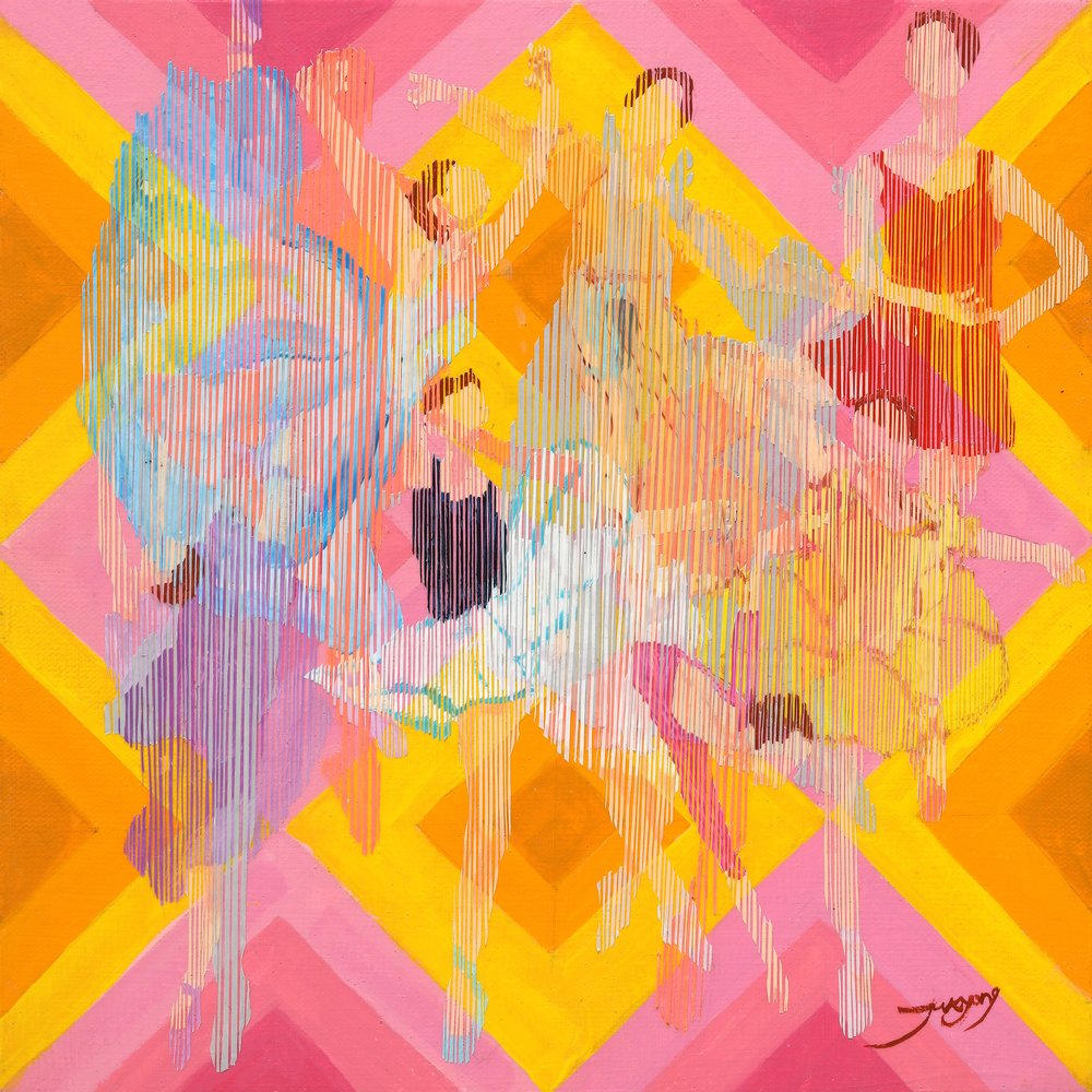 Danseurs abstraits pleins de vie - Jukyong Park