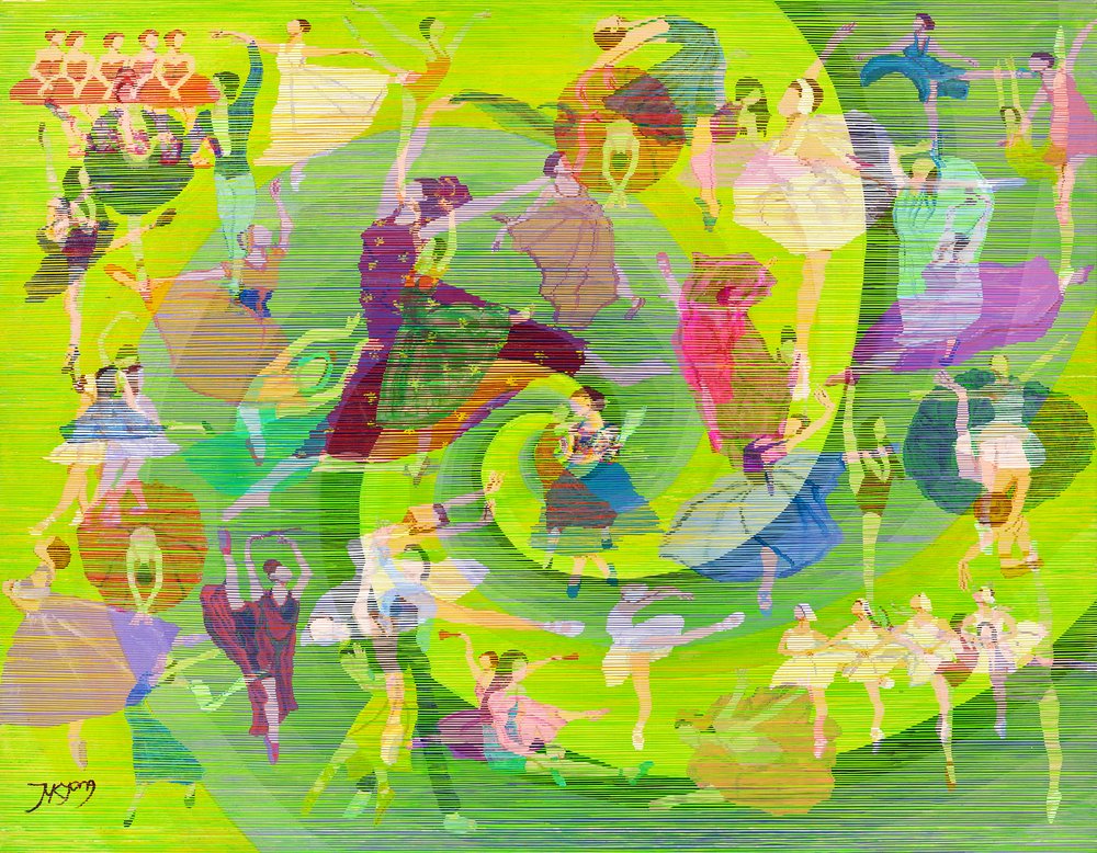 Tourbillon de danse éclatant - Jukyong Park