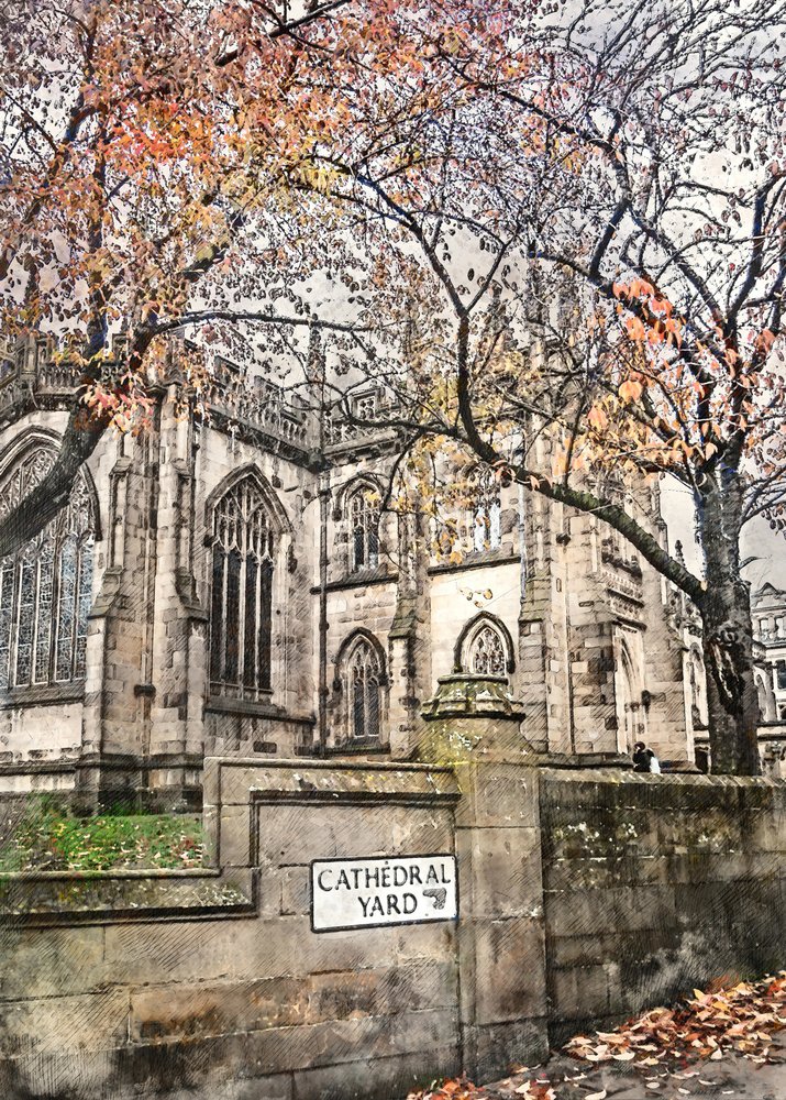La cour de la cathédrale en automne - Justyna Jaszke