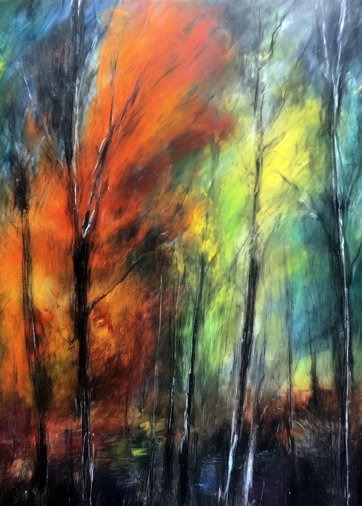 Une forêt automnale haute en couleurs - Justyna Jaszke