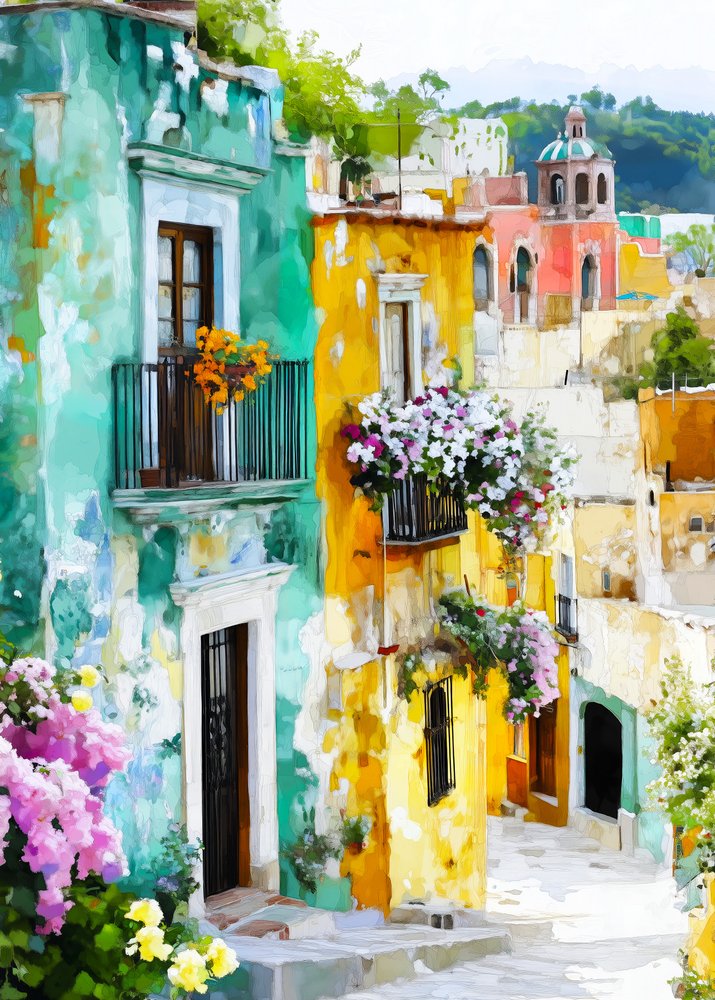 Les marches colorées de la ville - Justyna Jaszke
