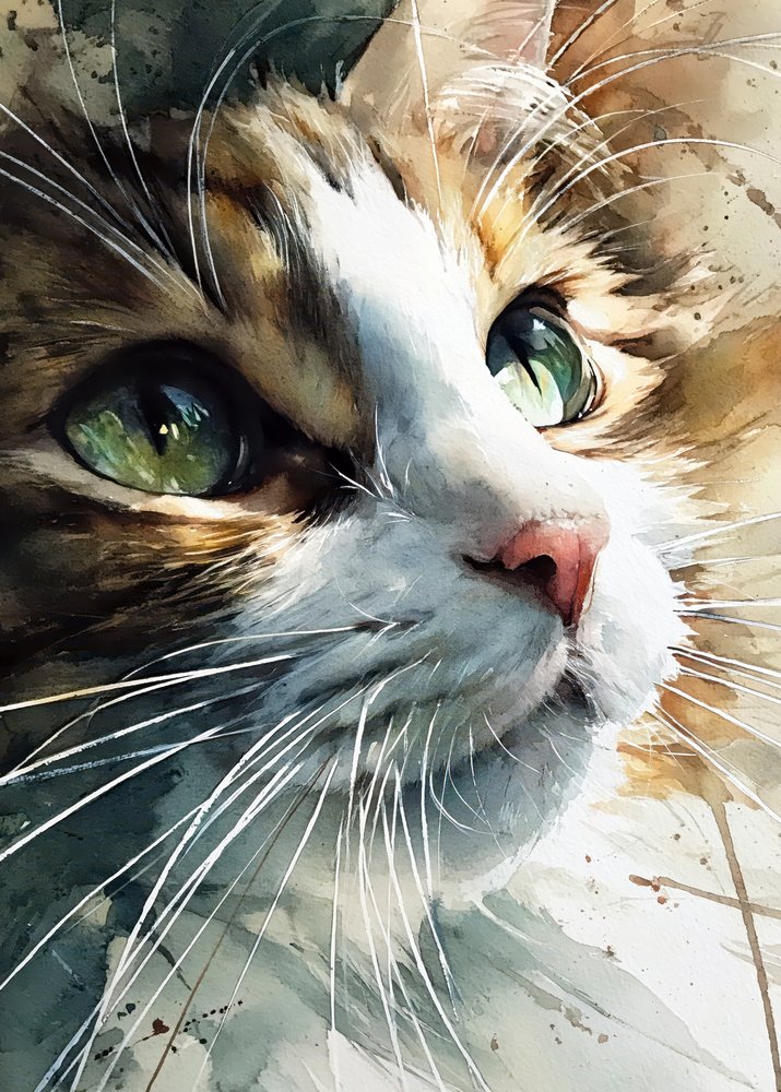 Des yeux de chat curieux - Justyna Jaszke