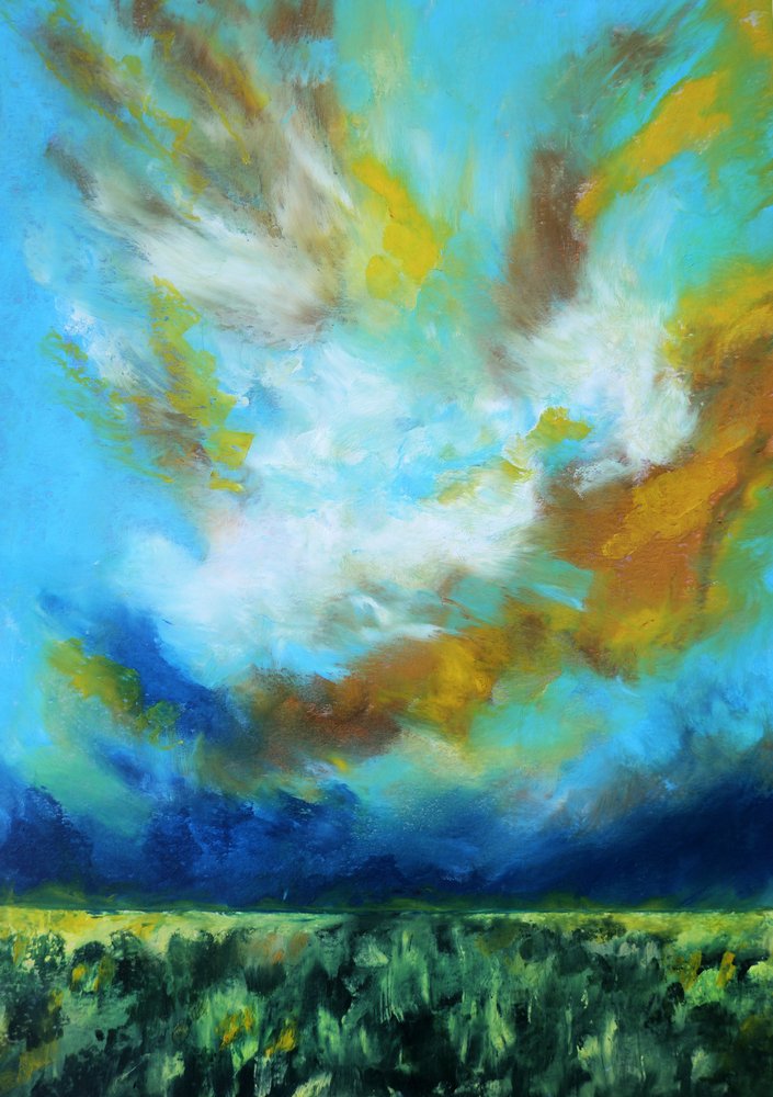 Ciel dramatique au-dessus du champ - Justyna Jaszke