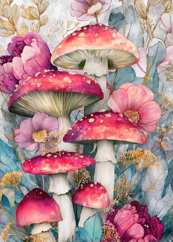 Les champignons de la forêt enchantée - Justyna Jaszke