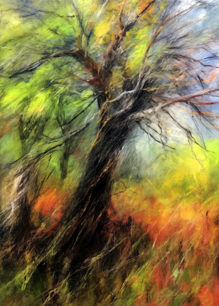 Un arbre aux couleurs chatoyantes en automne - Justyna Jaszke