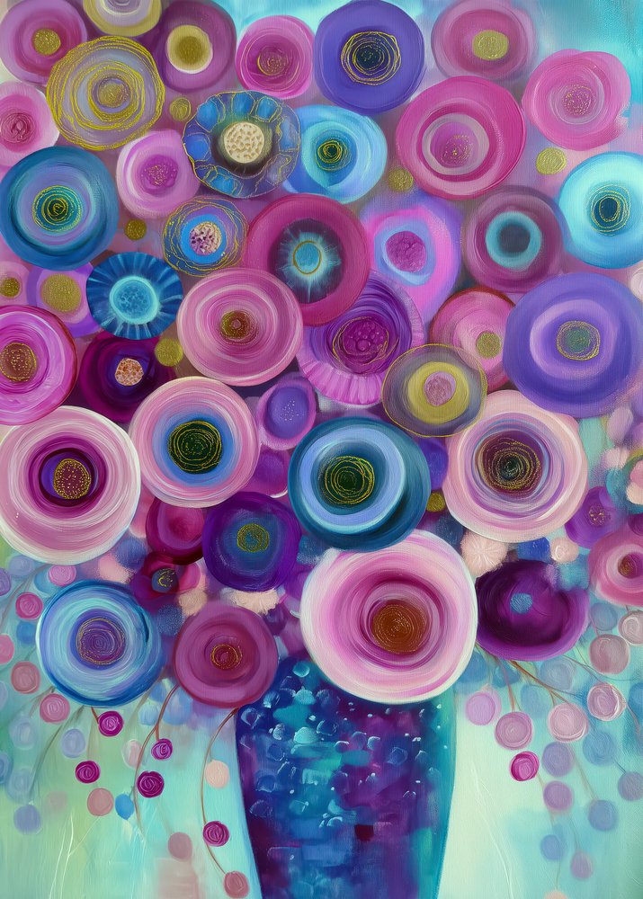 Bouquet floral éclatant - Justyna Jaszke
