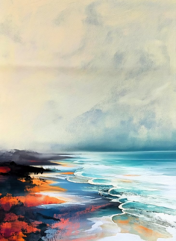 Des vagues océaniques éclatantes - Justyna Jaszke