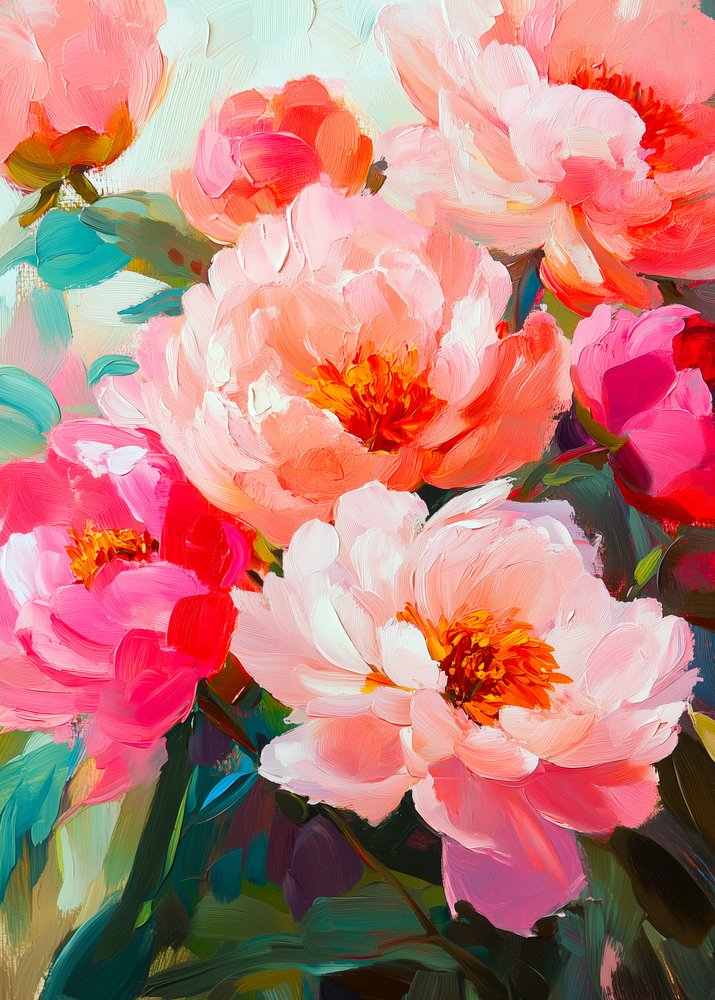 Des pivoines aux couleurs éclatantes - Justyna Jaszke