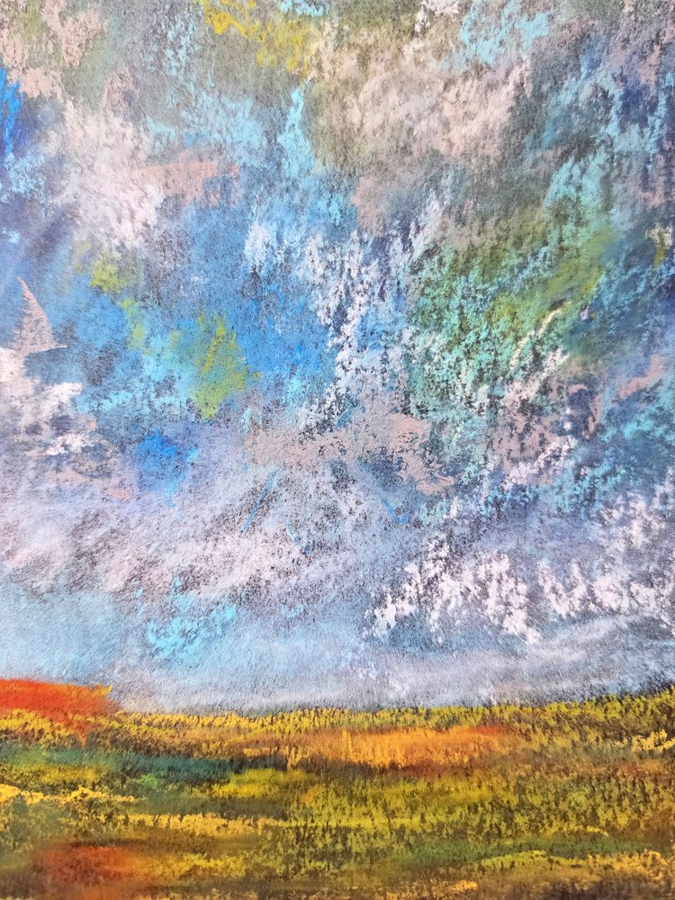 Un ciel éclatant au-dessus des champs - Justyna Jaszke