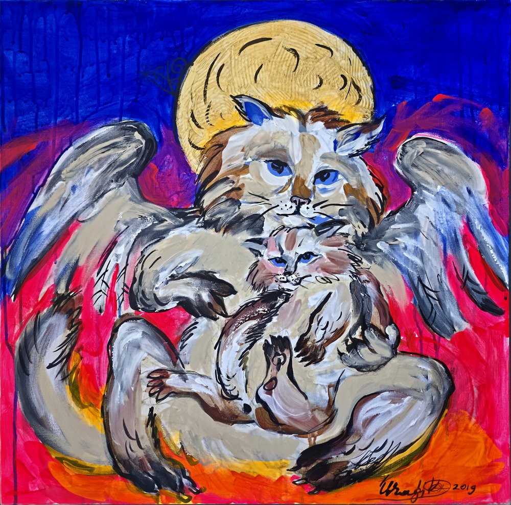 La maman chat angélique - Kanat Ibragimov