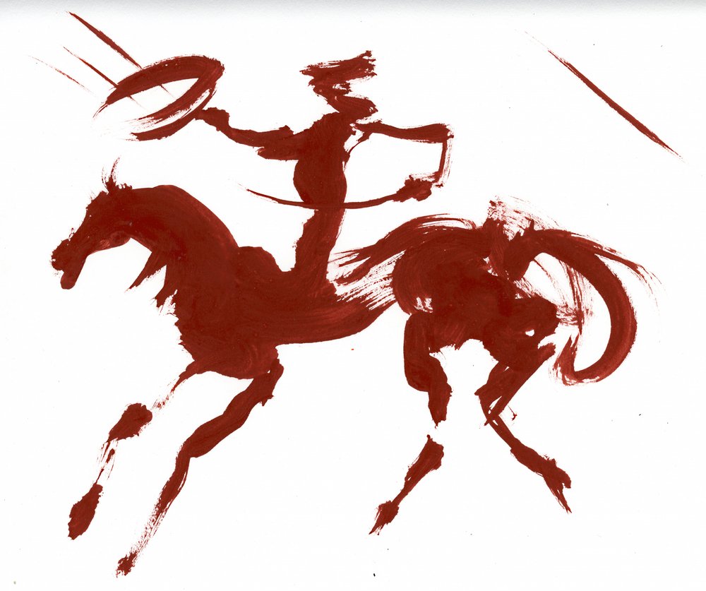 Cavalier western au grand galop - Kanat Ibragimov