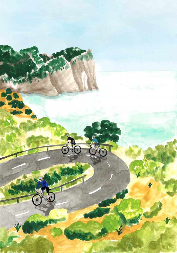 Aventure à vélo le long de la côte - Karen Menzenbach