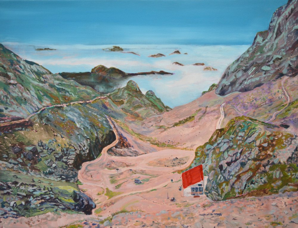 Une cabane dans la vallée, au-dessus des nuages - Karin Bos