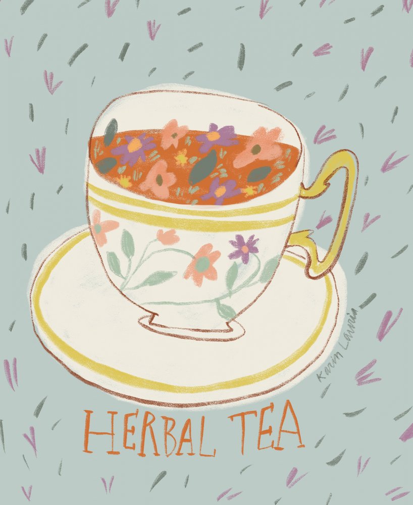 Tisane aux fleurs et aux herbes - Karin Lauria