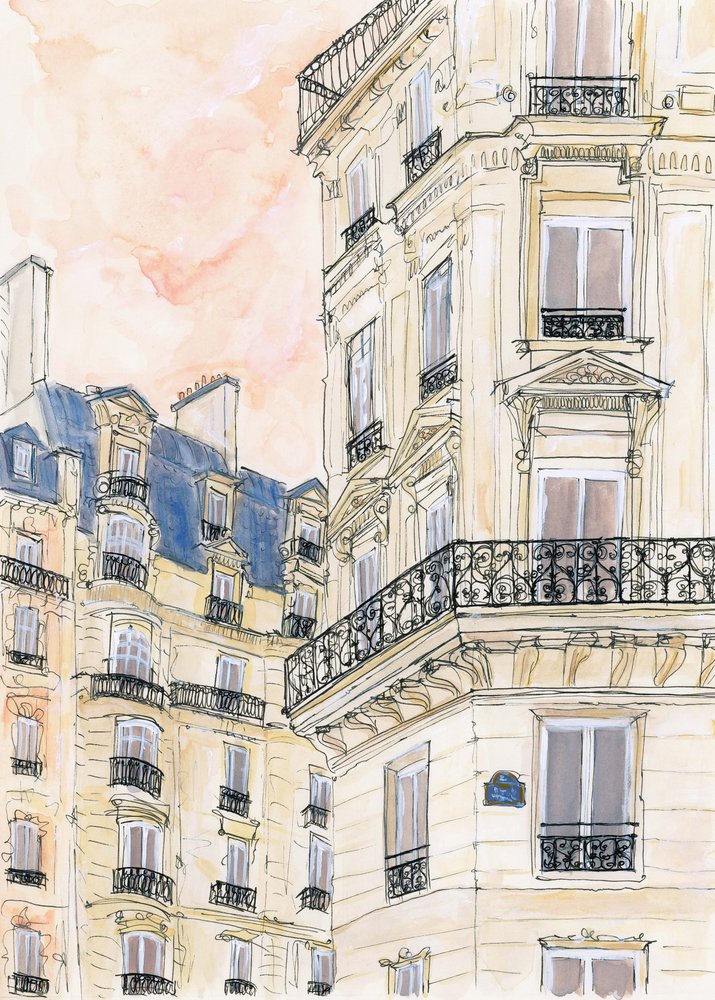 Un coin de rue parisien - Katharina Puritscher