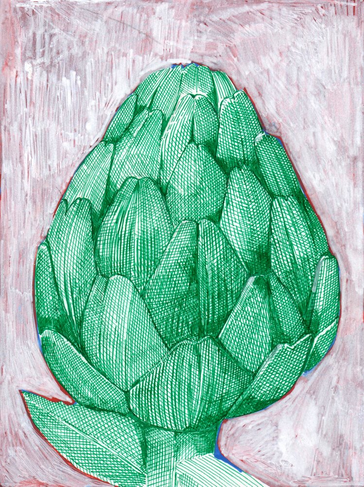 Artichaut vert éclatant - Katie O'Shea