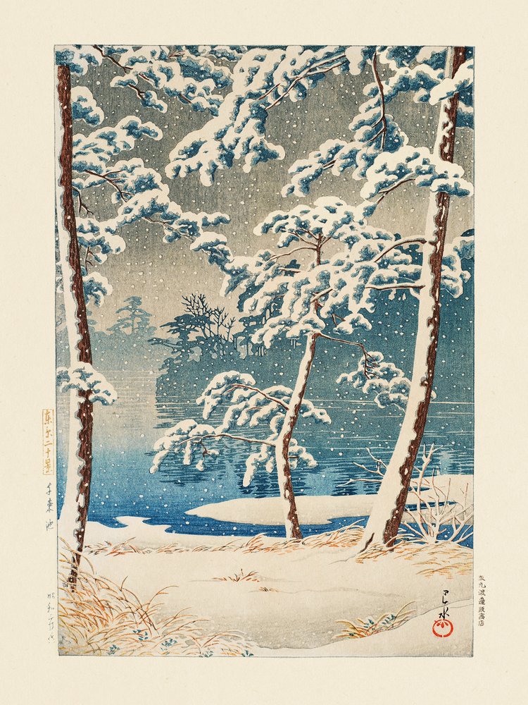Senzokuike (Étang de Senzoku) (1928) - Kawase Hasui