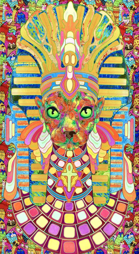 Le chat pharaon psychédélique - Kostyantin Malginov