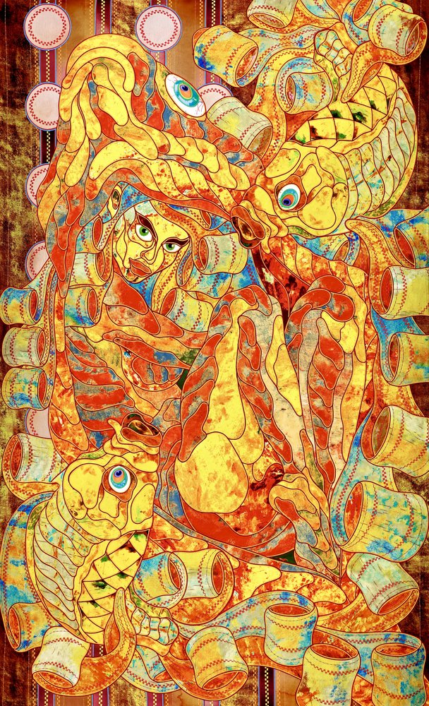 Figurine en mosaïque aux couleurs vives - Kostyantin Malginov