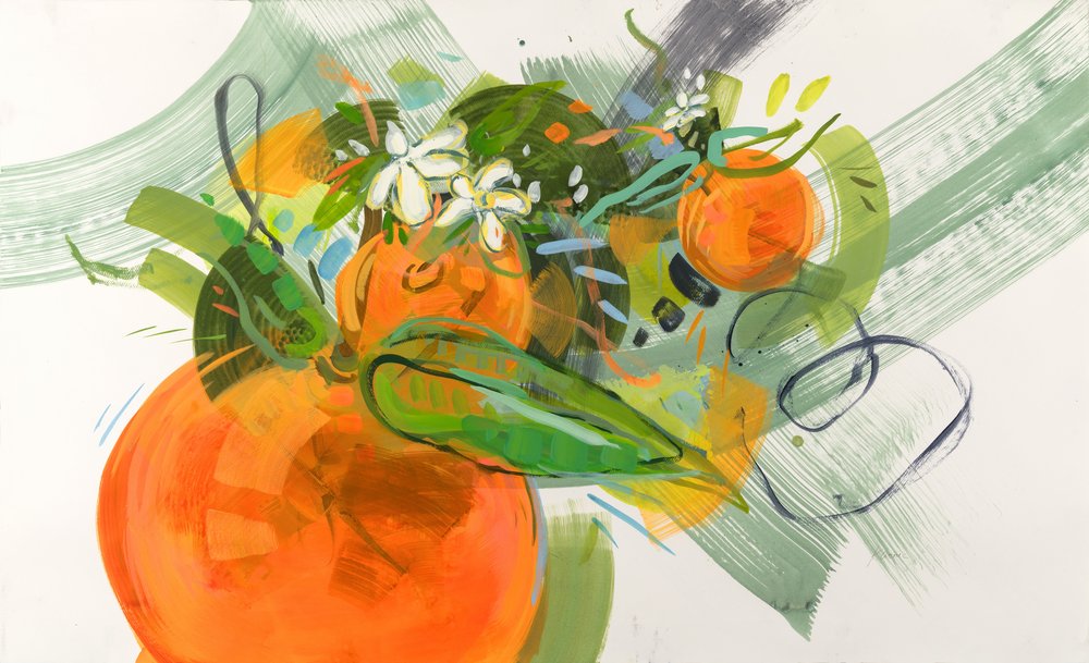 Abstrait aux agrumes éclatants - Kristin Cronic