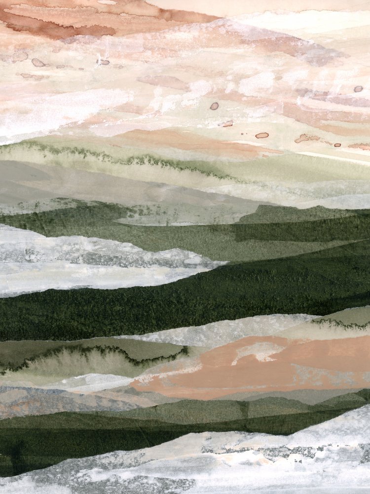 Montagnes stratifiées abstraites - Lara Eckerman