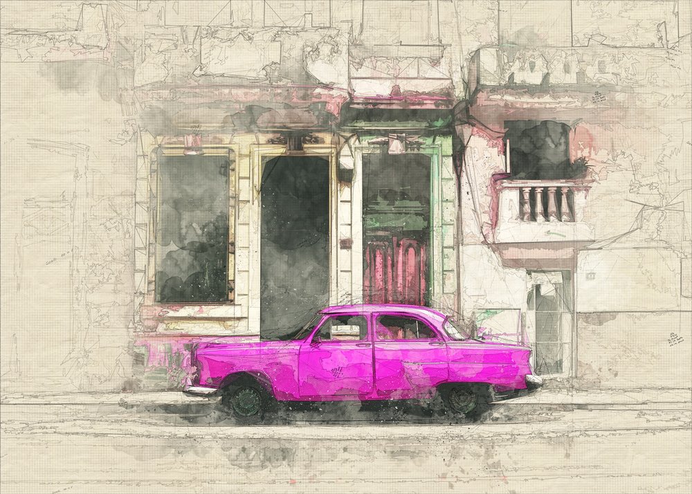 Tramway vintage rose - Lembayung senja studio [Vintage Poster]