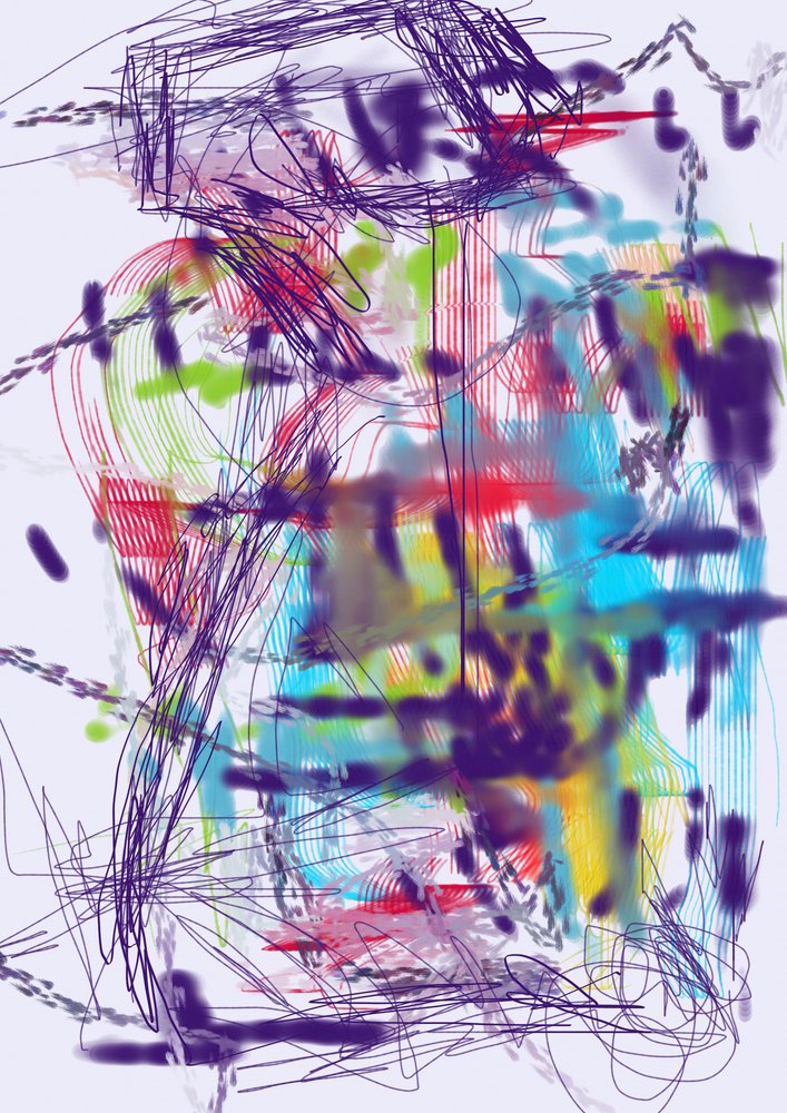 Lignes chaotiques et éclatantes - Lembayung senja studio [Vintage Poster]
