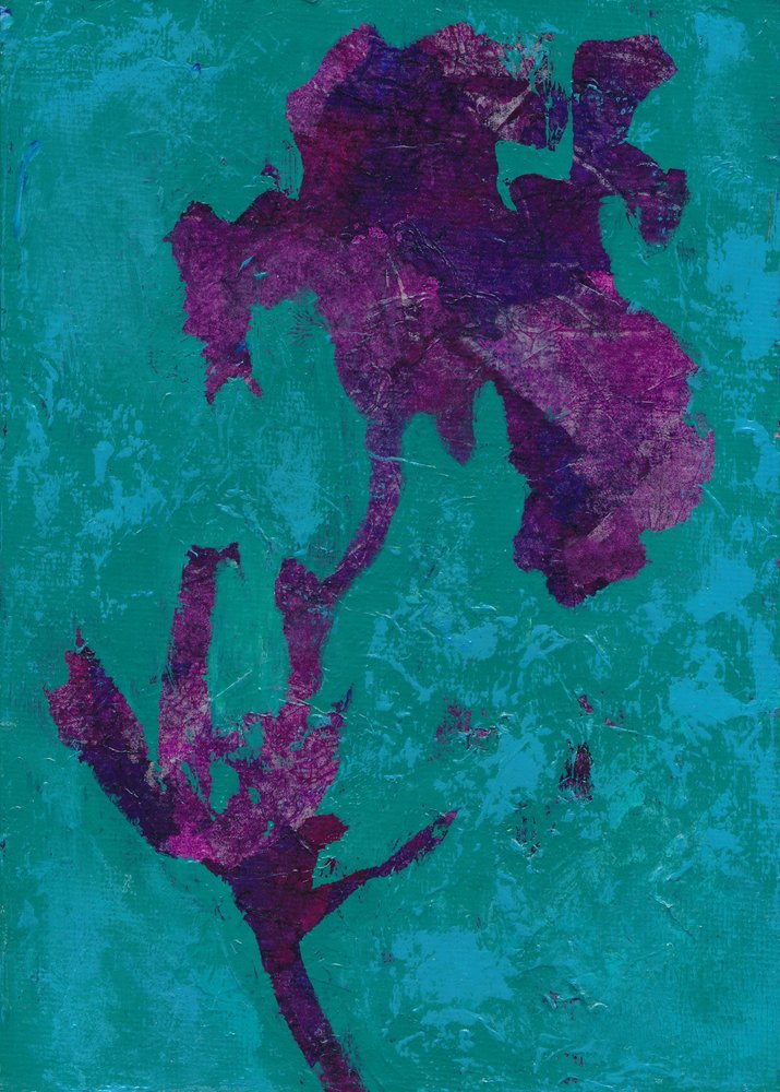 Abstrait : Iris violet - Lena Ru