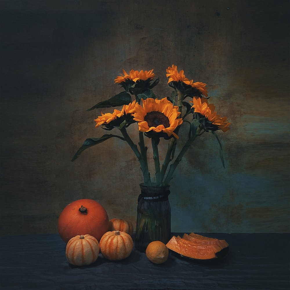 Tournesols et citrouilles d