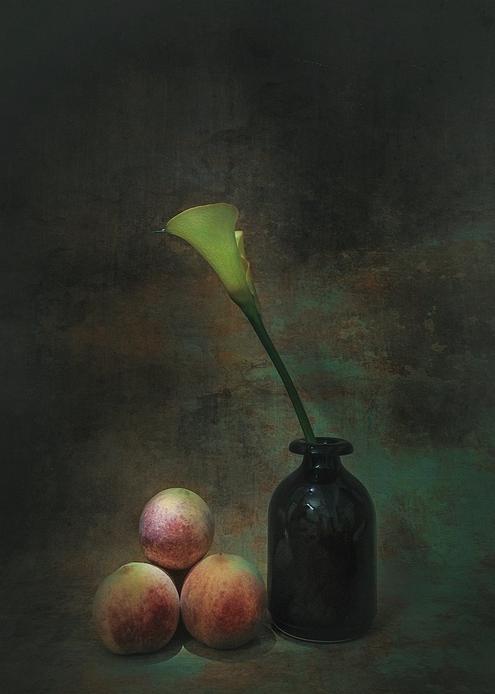 Nature morte au lys Calla mélancolique - Liu Xing