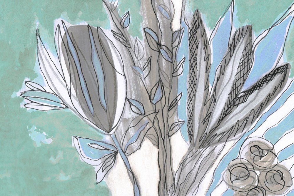 Esquisse florale abstraite - Lori Ann Folz
