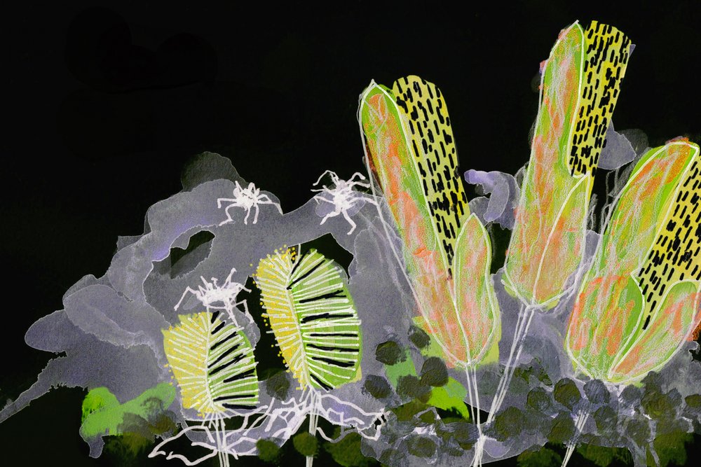 Jardin nocturne lumineux - Lori Ann Folz